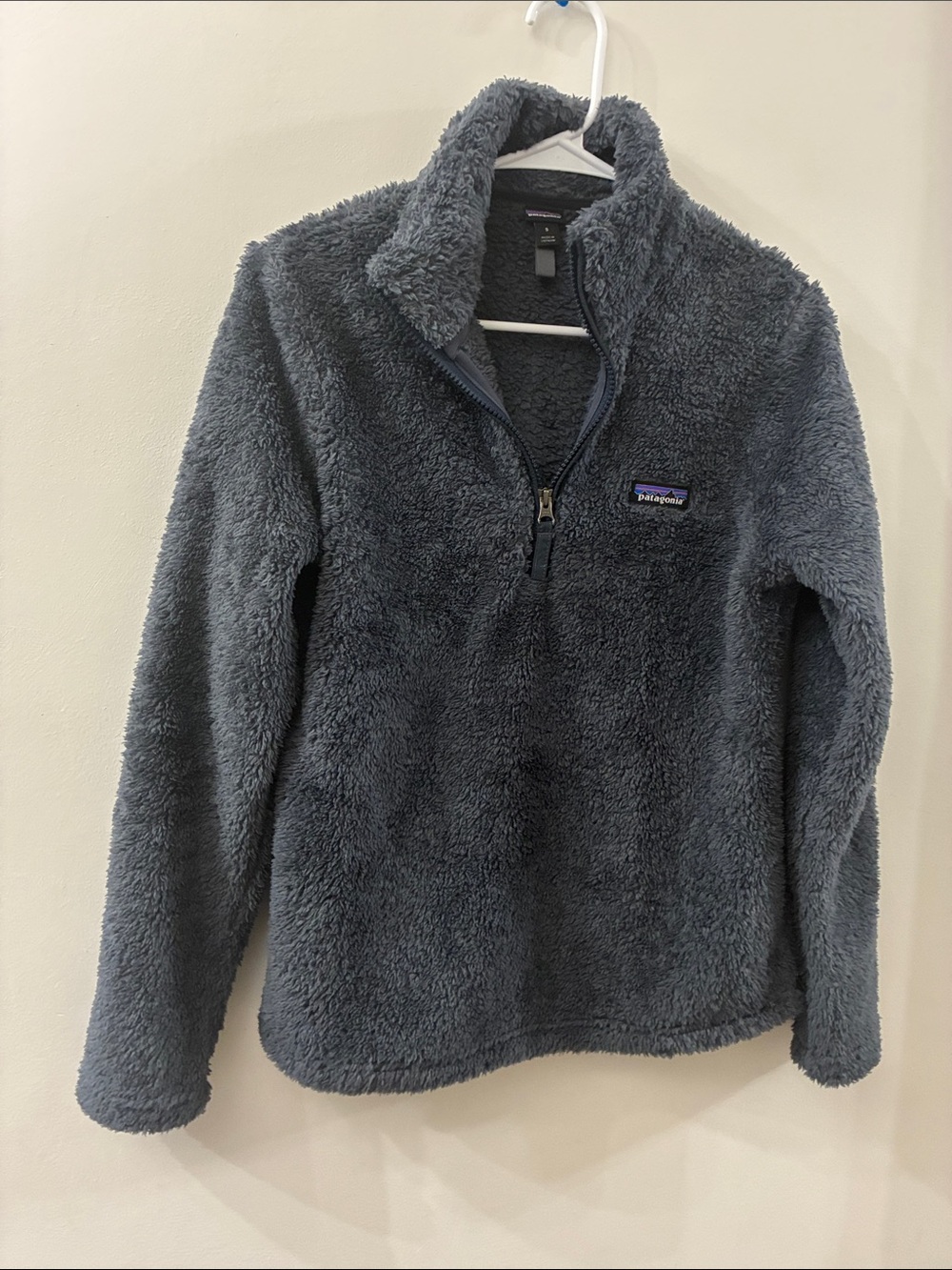 Patagonia Gray Fleece Quarter-Zip Jacket - Sherpa - women’s small